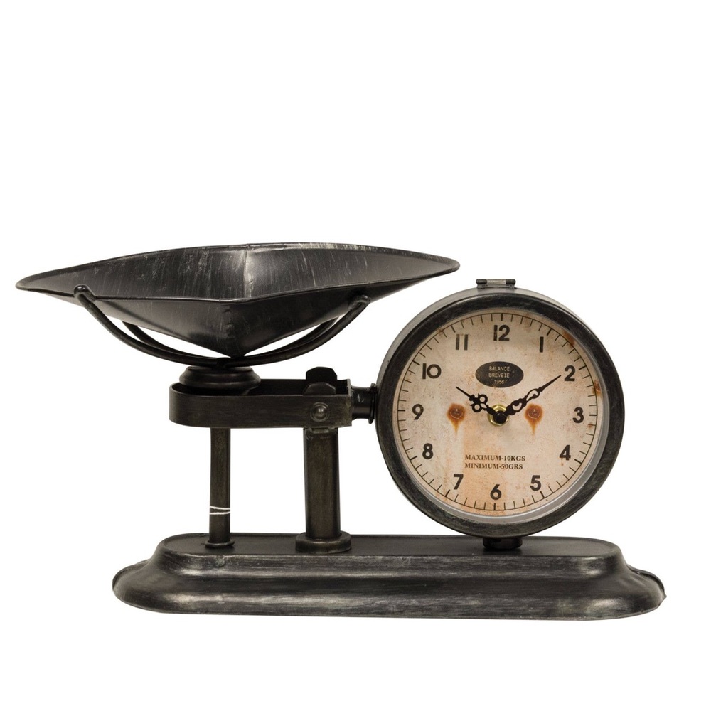 NWT vintage inspired scale clock